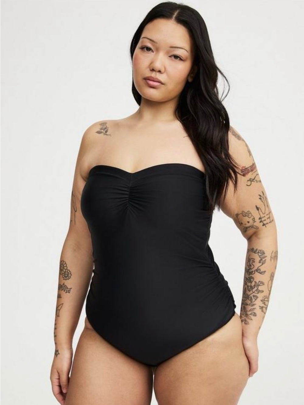 TORRID 3 STRAPLESS ONE PIECE SWIMSUIT
